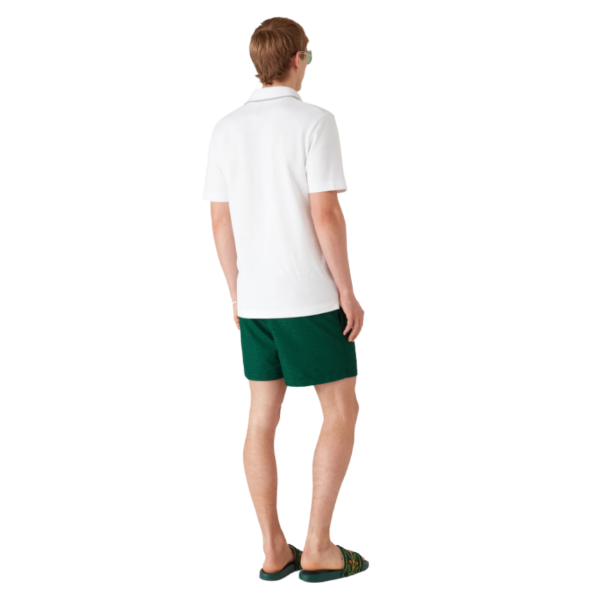 Short de bain CASABLANCA polyester jacquard à monogramme vert