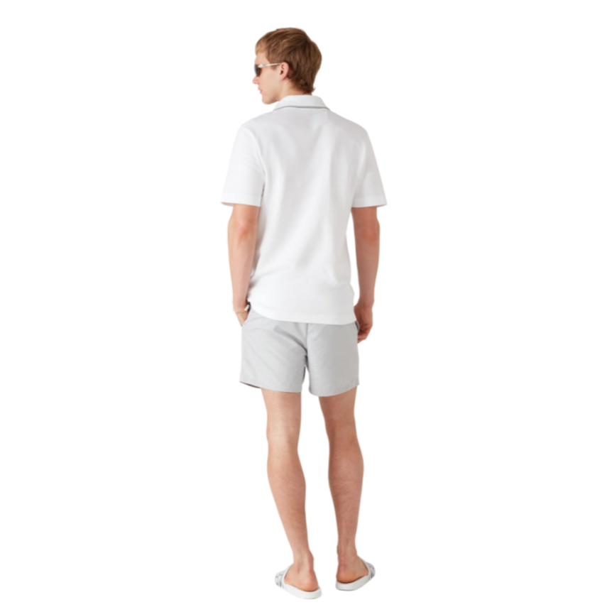 Short de bain CASABLANCA polyester jacquard à monogramme gris clair