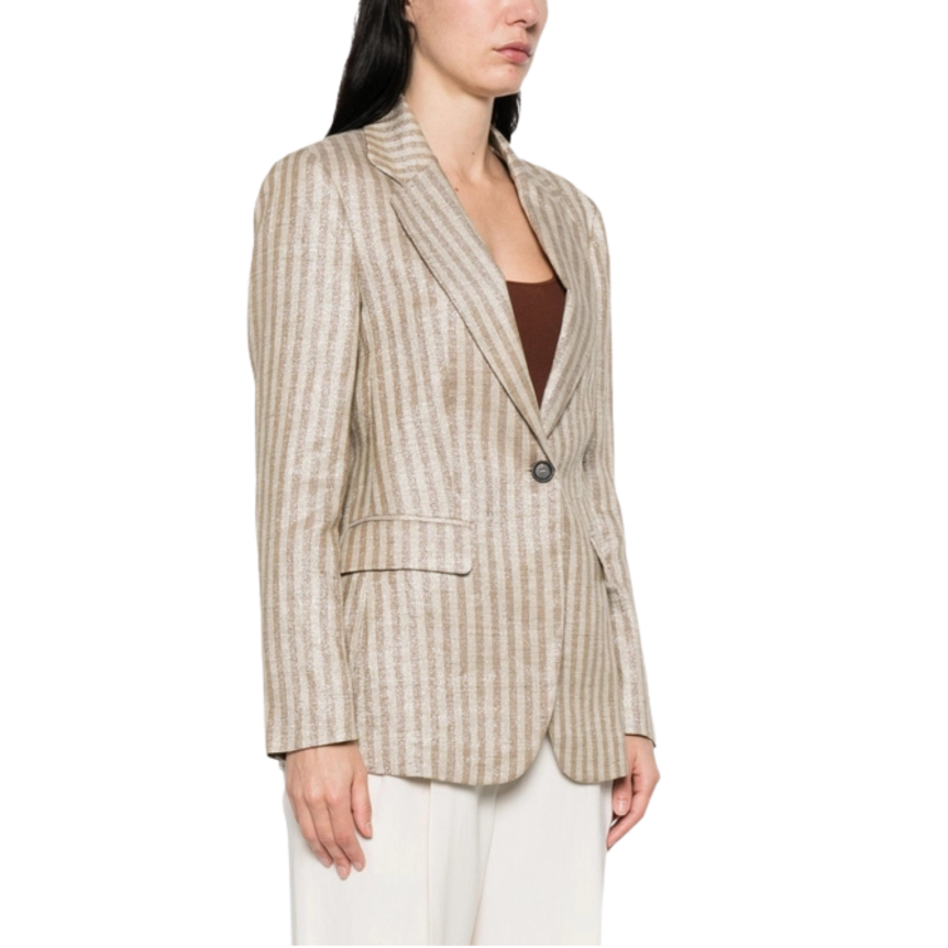 LIN RAY BEIGEMARRON LUREX