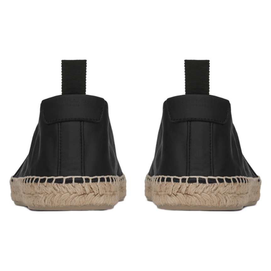 saint-laurent-espadrille-monogram-cuir-lisse-noir