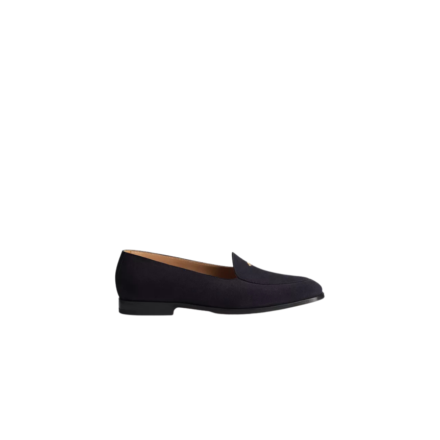 Mocassin Dior Antibes Veau velours bleu foncé
