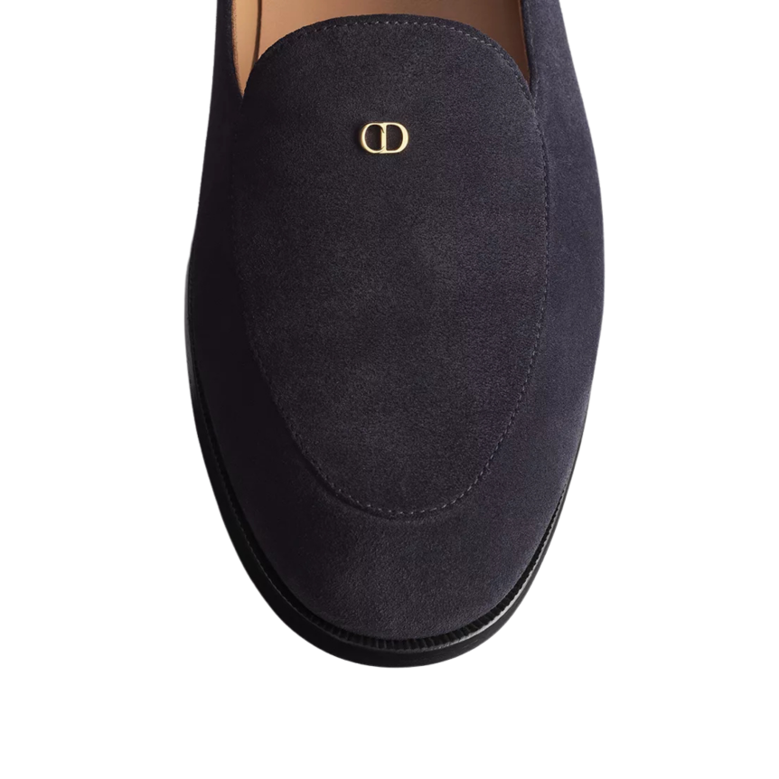 Mocassin Dior Antibes Veau velours bleu foncé