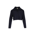 Chemise courte Jasen flanelle laine cachemire bleu marine