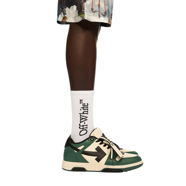 Baskets OFF WHITE Out of Office polyester vert blanc noir