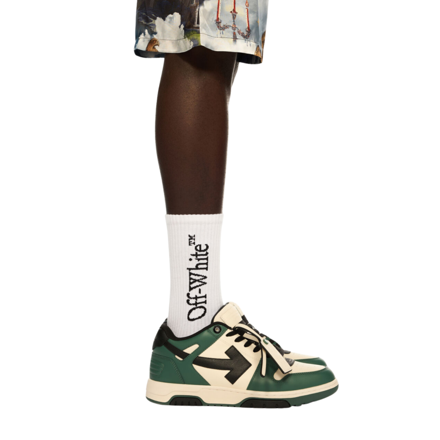 Baskets OFF WHITE Out of Office polyester vert blanc noir