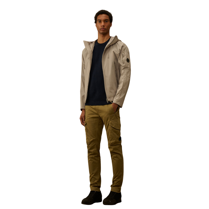 Sweat-shirt CP COMPANY col rond coton chenille bleu marine