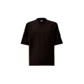 T-shirt col rond coton noir poche manche Metropolis Collection