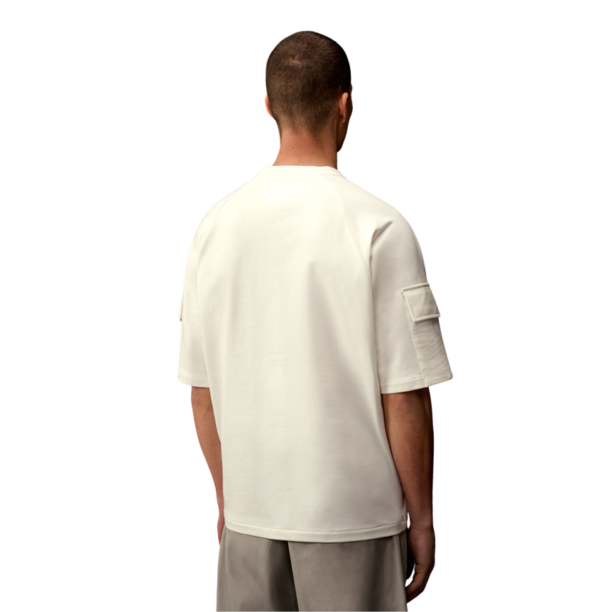 CP COMPANY T-shirt col rond coton blanc poche manche Metropolis Collection