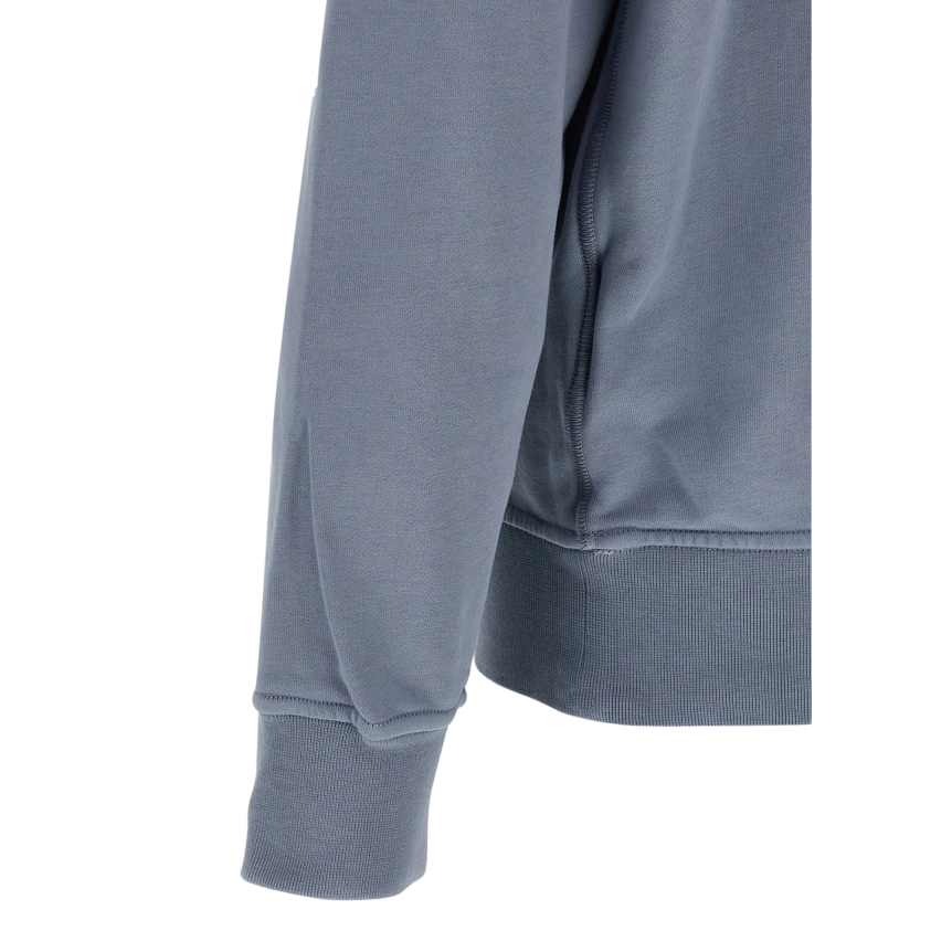 Sweat-shirt à capuche STONE ISLAND regular coton bleu jeans poche kangourou