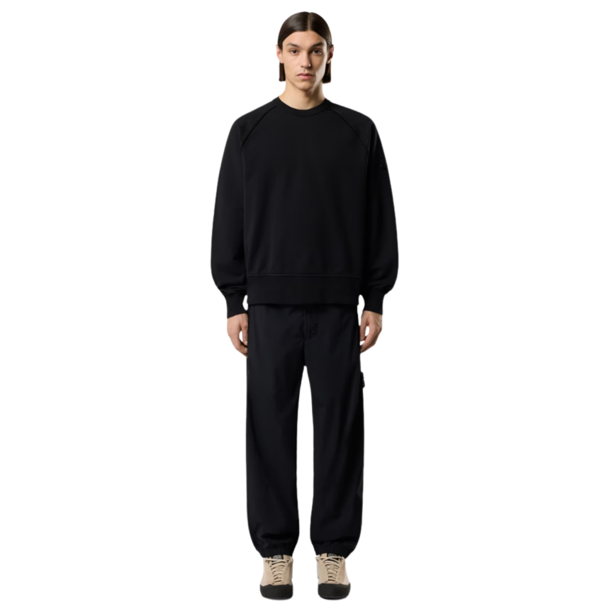 Pantalon survêtement STONE ISLAND ample poches zippées nylon stretch noir