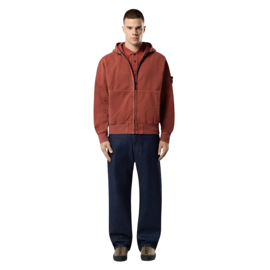 Jean cinq poches loose STONE ISLAND denim coton bleu brut rincé Denim Research collection