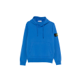 Sweat-shirt à capuche regular coton bleu roi poche kangourou