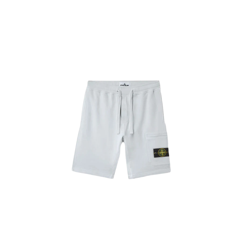 Short de jogging coupe regular STONE ISLAND à poche cargo coton gris perle