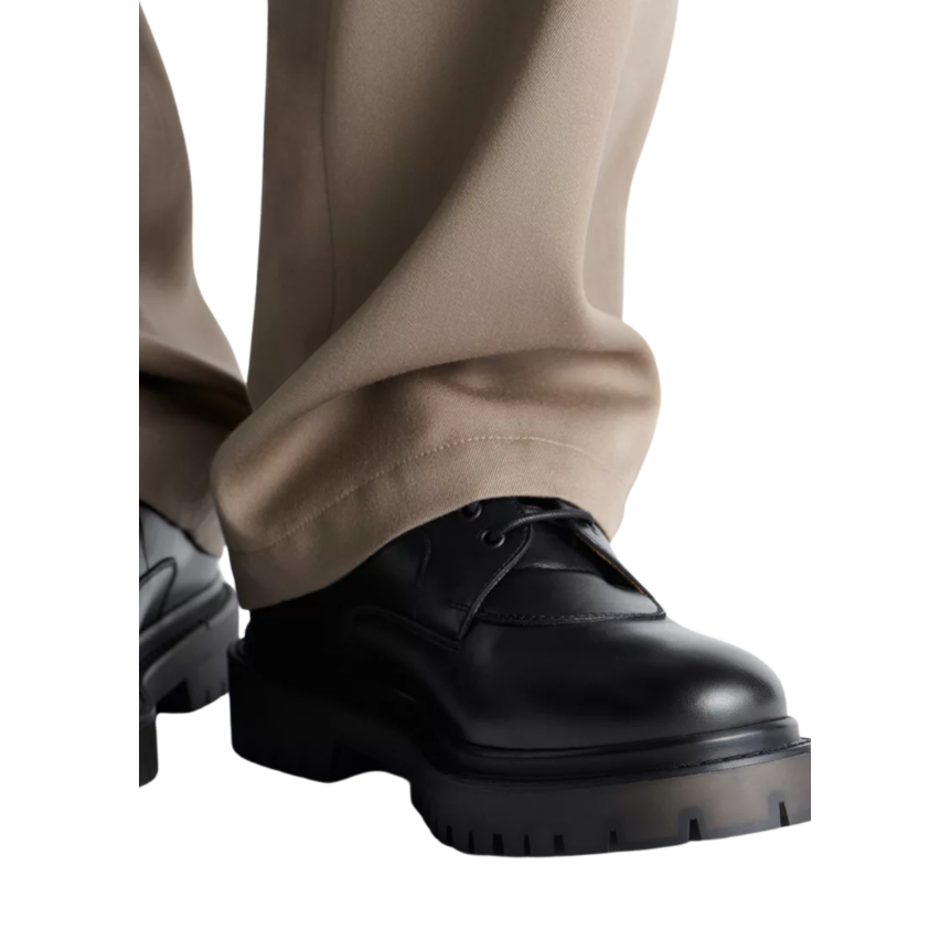 Derby DIOR Explorer III Cuir veau lisse et toile jacquard Dior Oblique noir