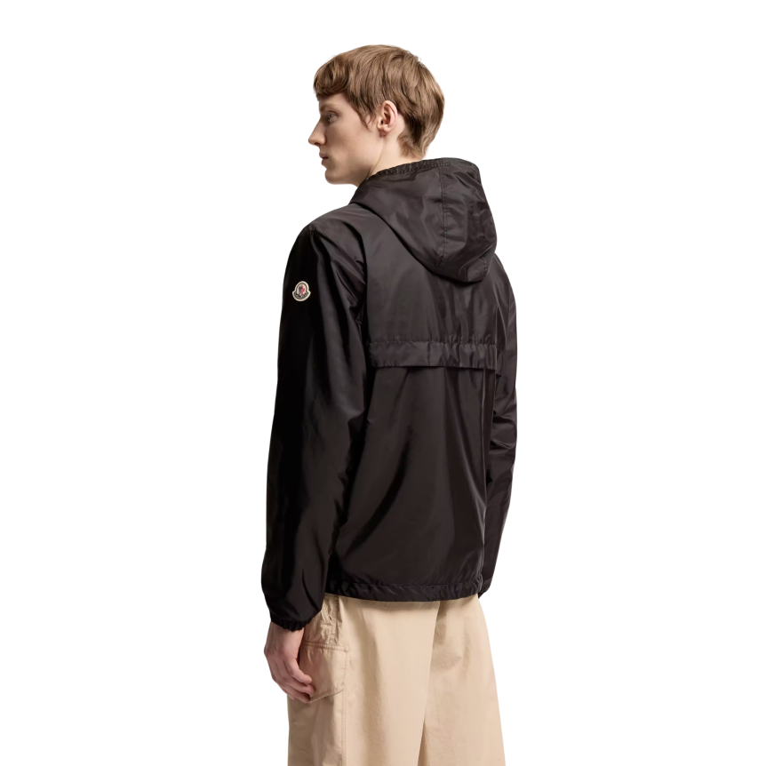 Veste à capuche MONCLER Nidge coupe vent nylon beige kaki