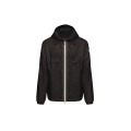 Veste à capuche Nidge coupe vent nylon noir zip beige kaki