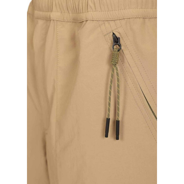 Short MONCLER en polyester froissé technique camel Grenoble