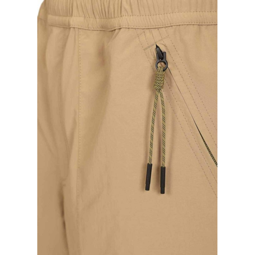 Short MONCLER en polyester froissé technique camel Grenoble