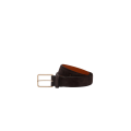 Ceinture réglable en daim marron