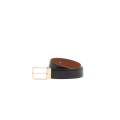Ceinture réglable en cuir patiné marron
