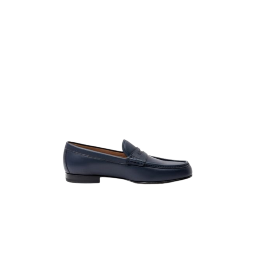 Mocassin DIOR Granville cuir bleu marine