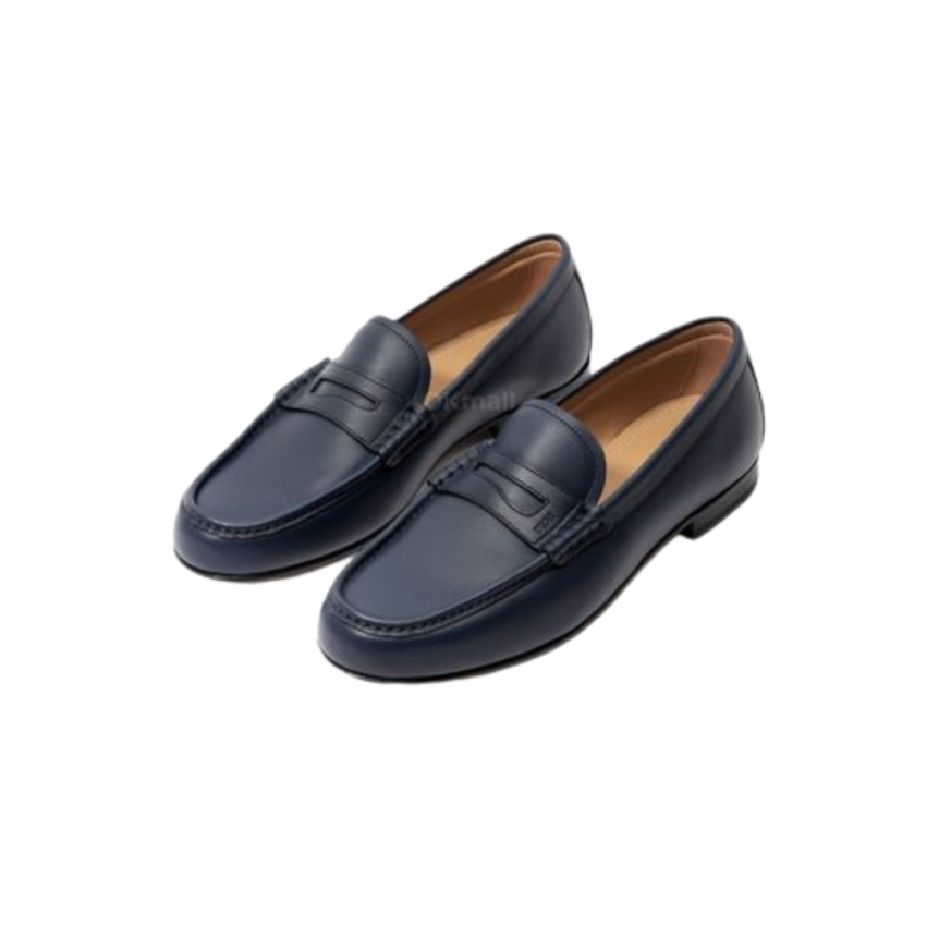 Mocassin DIOR Granville cuir bleu marine