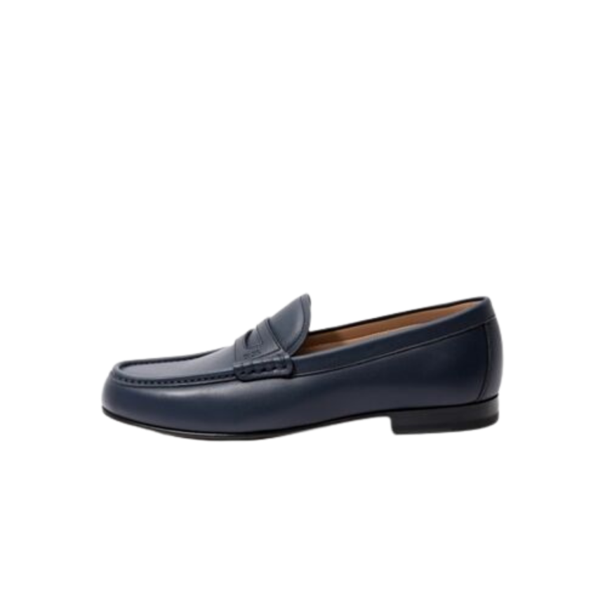 Mocassin DIOR Granville cuir bleu marine