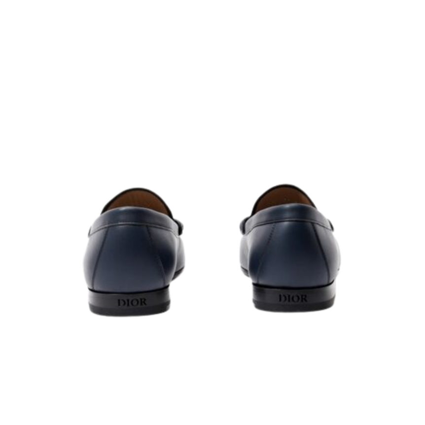 Mocassin DIOR Granville cuir bleu marine