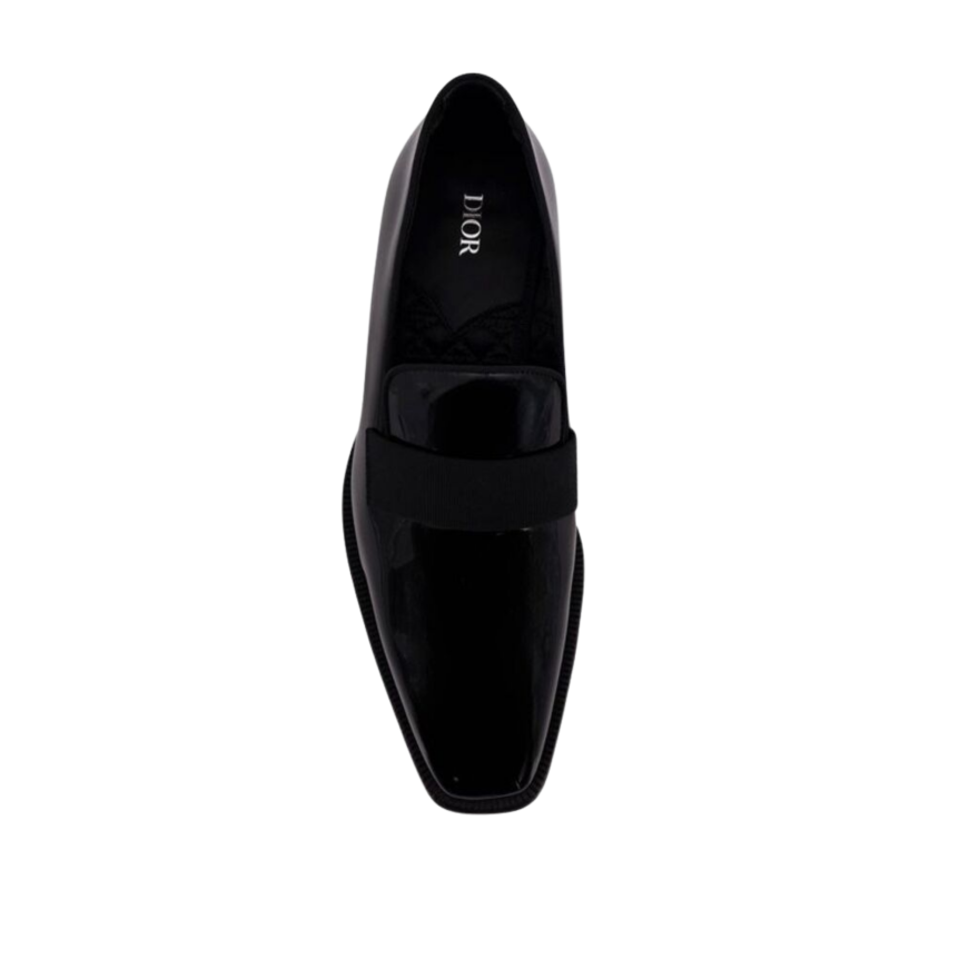 Mocassin DIOR cuir verni noir