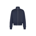 Veste de survêtement zippée Dior Oblique en mélange de coton jersey bleu marine