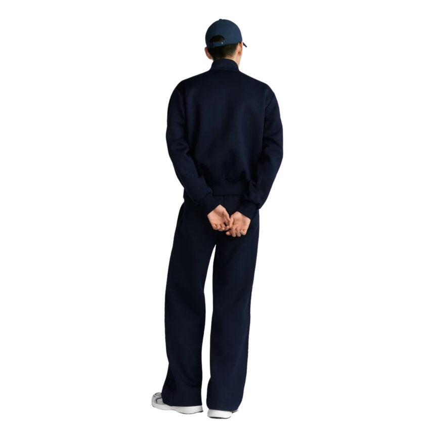 Veste de survêtement zippée Dior Oblique en mélange de coton jersey bleu marine