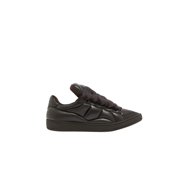 Sneakers basses LANVIN Curb XL cuir marron
