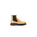 Boots Chelsea en Cuir de veau Gold Désert Semelle Noire