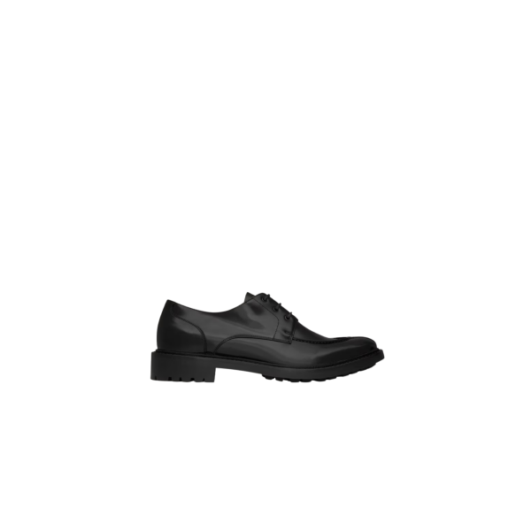 Derbies à lacets SAINT LAURENT cuir veau noir semelle crantée