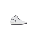 baskets montantes SL/80 cuir lisse grainé blanc noir
