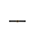 Ceinture boucle frame laiton cuir lisse noir