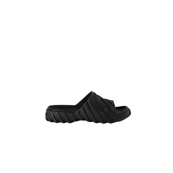 Sandale Claquette OFF WHITE Gomme noire crampon pneu