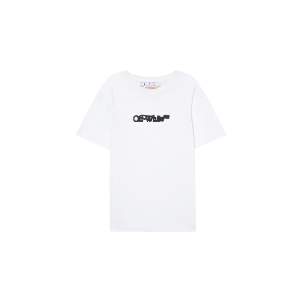 T-shirt OFF White slim Arrow manche courte coton noir logo poitrine croix dos