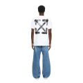 T-shirt slim Arrow manche courte coton noir logo poitrine croix dos