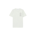 T-shirt col rond vert délavé concours double Arrow dos noir