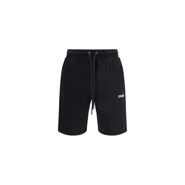 Short OFF White Arrow coton noir motif croix blanc