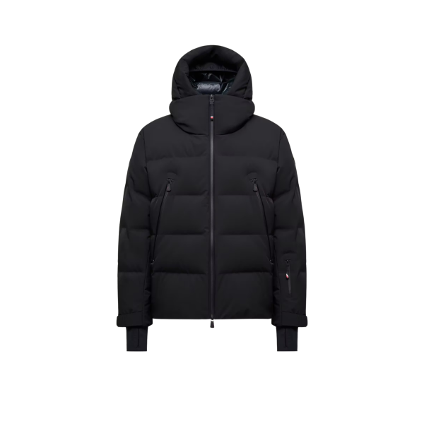 Veste de ski doudoune à capuche Fellberg nylon noir mat Moncler Grenoble