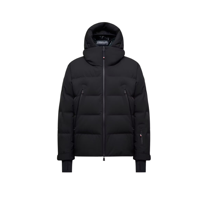 Veste de ski doudoune à capuche Fellberg nylon noir mat Moncler Grenoble