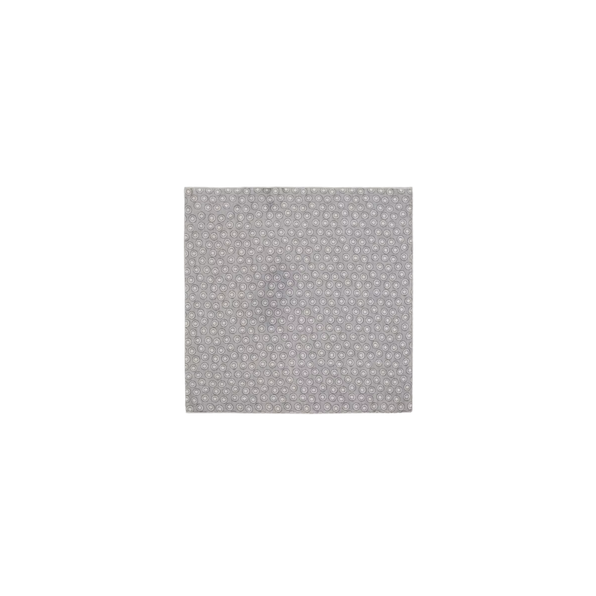 BRUNELLO CUCINELLI Pochette en soie argent à pois