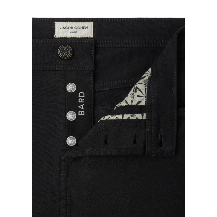 Jean Bard 5 poches JACOB COHEN regular slim coton noir