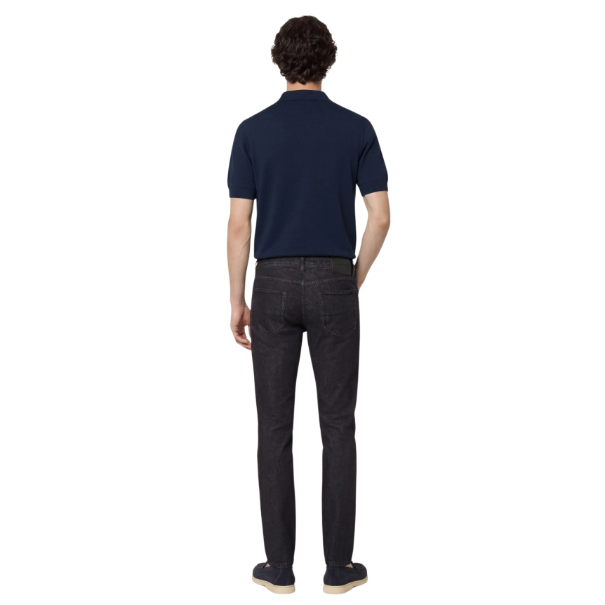 Jean Nick 5 poches JACOB COHEN super slim coton noir