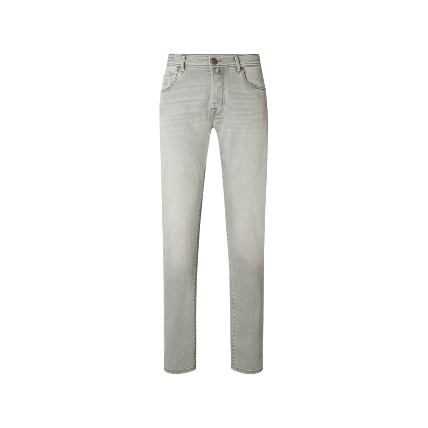 Jean JACOB COHEN Bard 5 poches regular slim coton denim gris stone