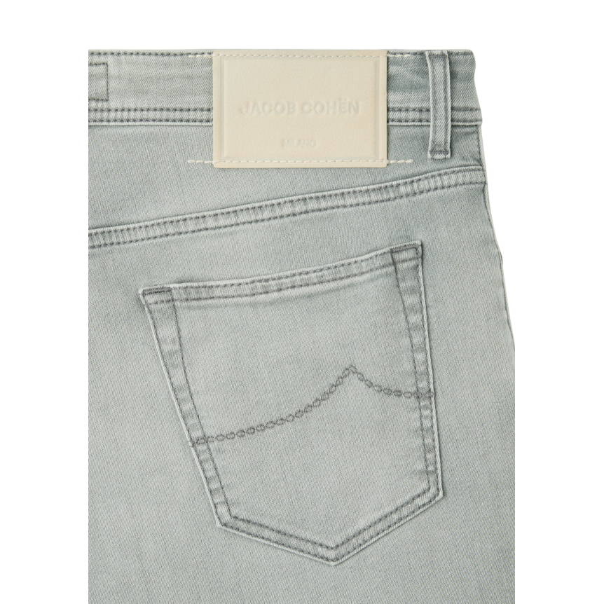 Jean JACOB COHEN Bard 5 poches regular slim coton denim gris stone