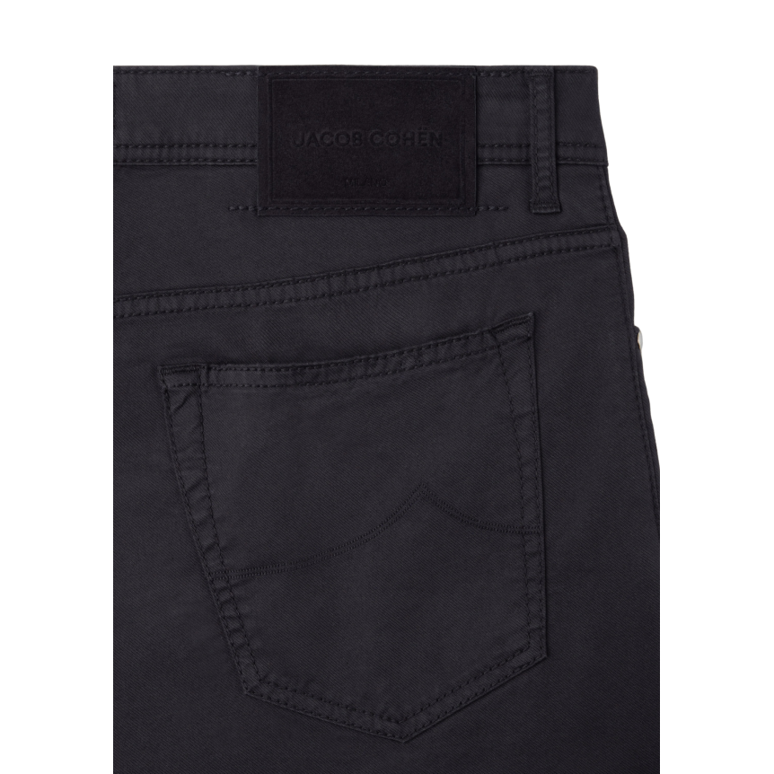 Pantalon JACOB COHEN Bard 5 poches slim classique coton bleu marine