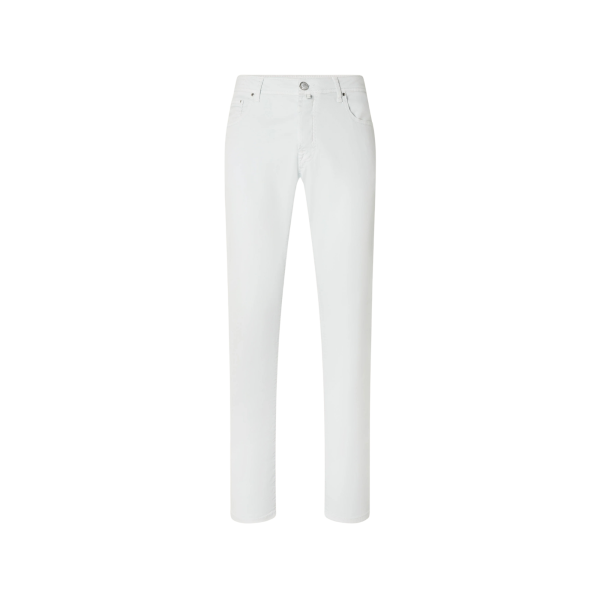 Pantalon JACOB COHEN Bard 5 poches slim classique coton bleu ciel